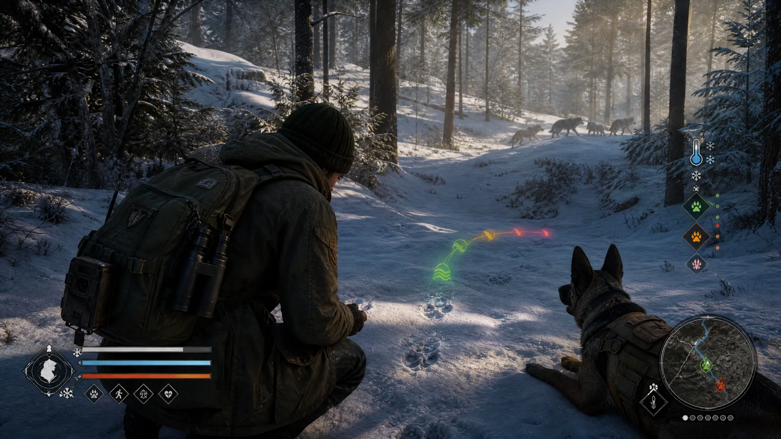 Gameplay hry Vlčí hlídka